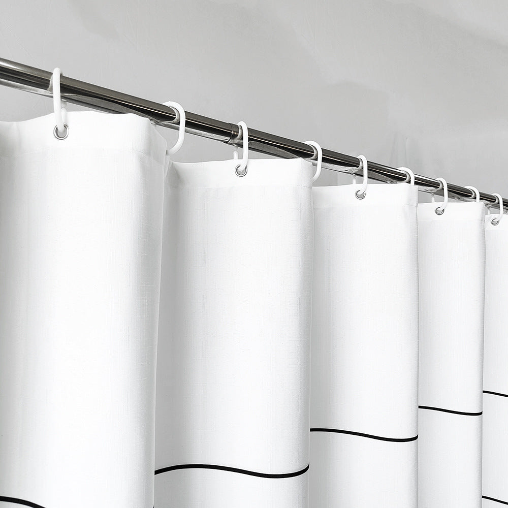 Artistic Patterned Shower Curtain Bowlift