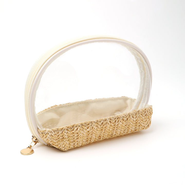 Transparent cosmetic bag with colorful bottom Bowlift