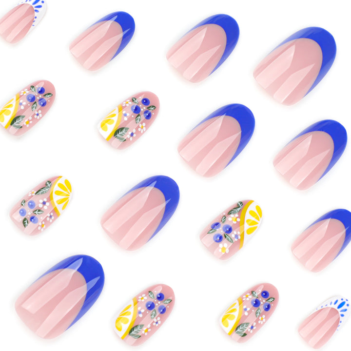 Creative Nail Art with Floral Design Bowlift