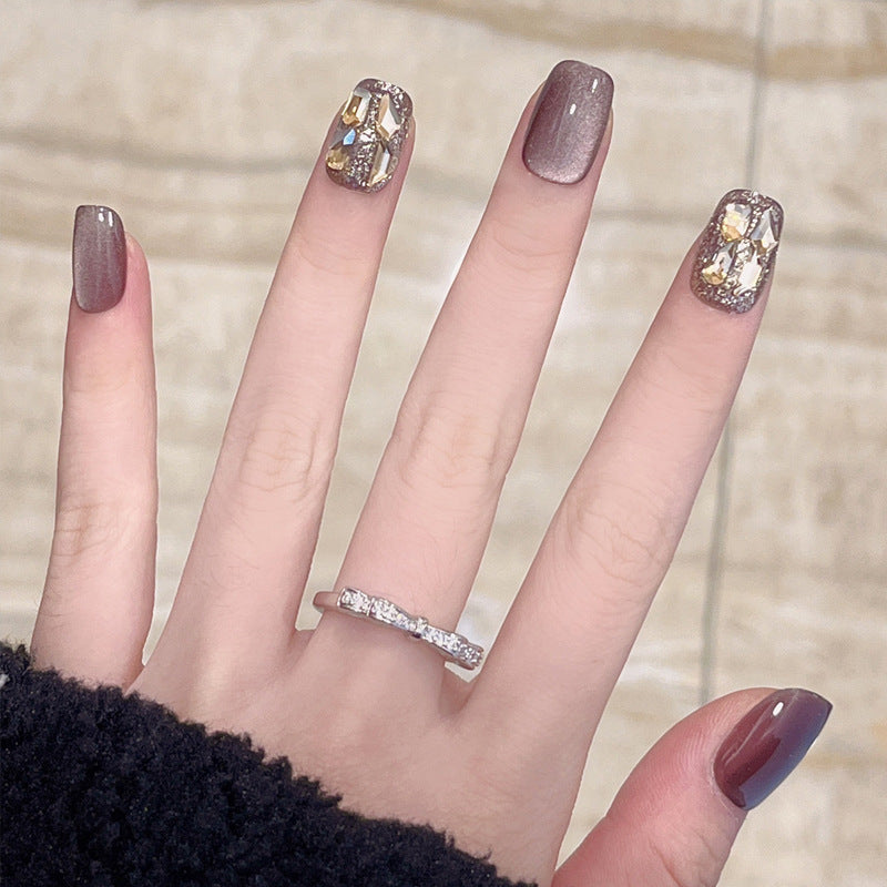High-Gloss Gel Press-On Nails Bowlift