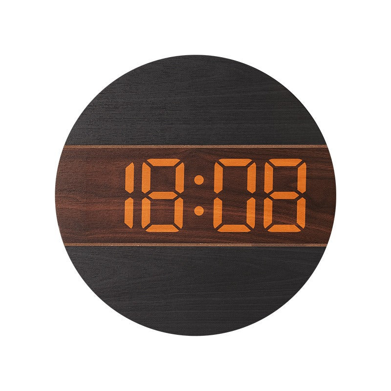 Creative digital watch in a modern wood design Bowlift