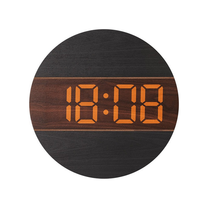 Creative digital watch in a modern wood design Bowlift