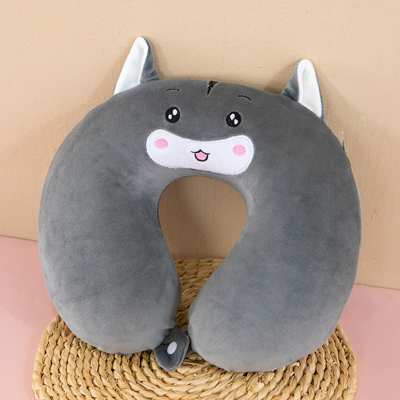 Unisex Neck Support Pillow with Cute Animal Design Bowlift