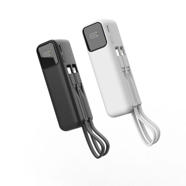 Portable power bank with integrated wireless charging function and LCD display Bowlift