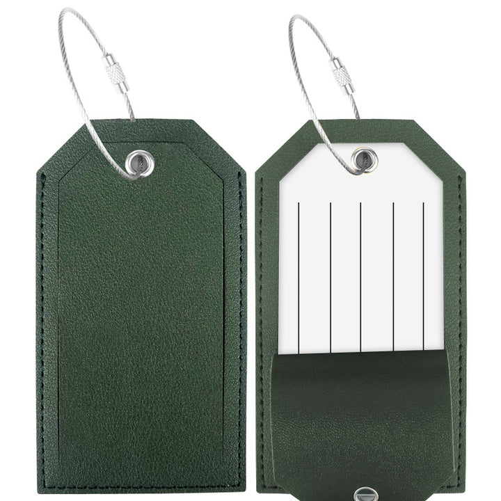 Women’s luggage tag made of durable leather with stainless steel closure Bowlift