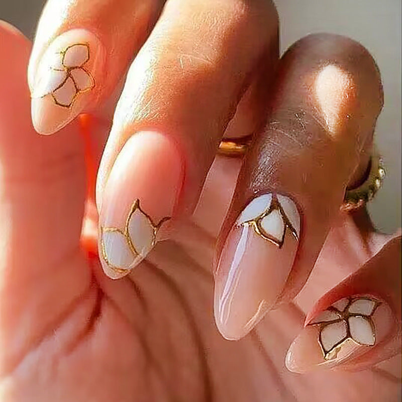 Floral Art Press-On Nail Set Bowlift