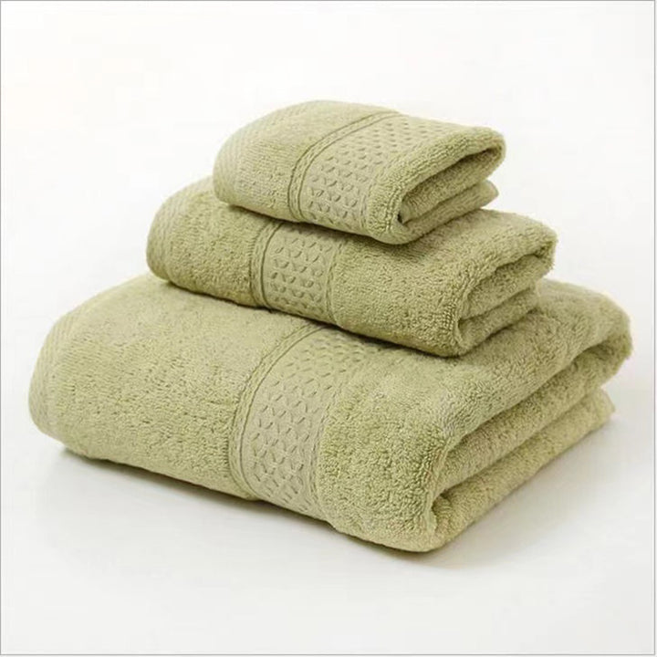 Terry Bath Towel Set with Elegant Structure Bowlift