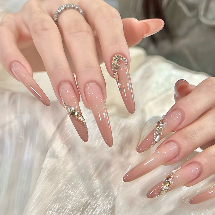 Glamorous Leopard Pattern Press-On Nail Set Bowlift