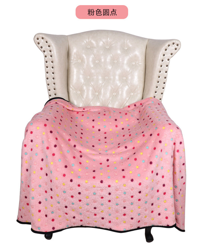 Women Cozy Polka Dot Blanket Bowlift