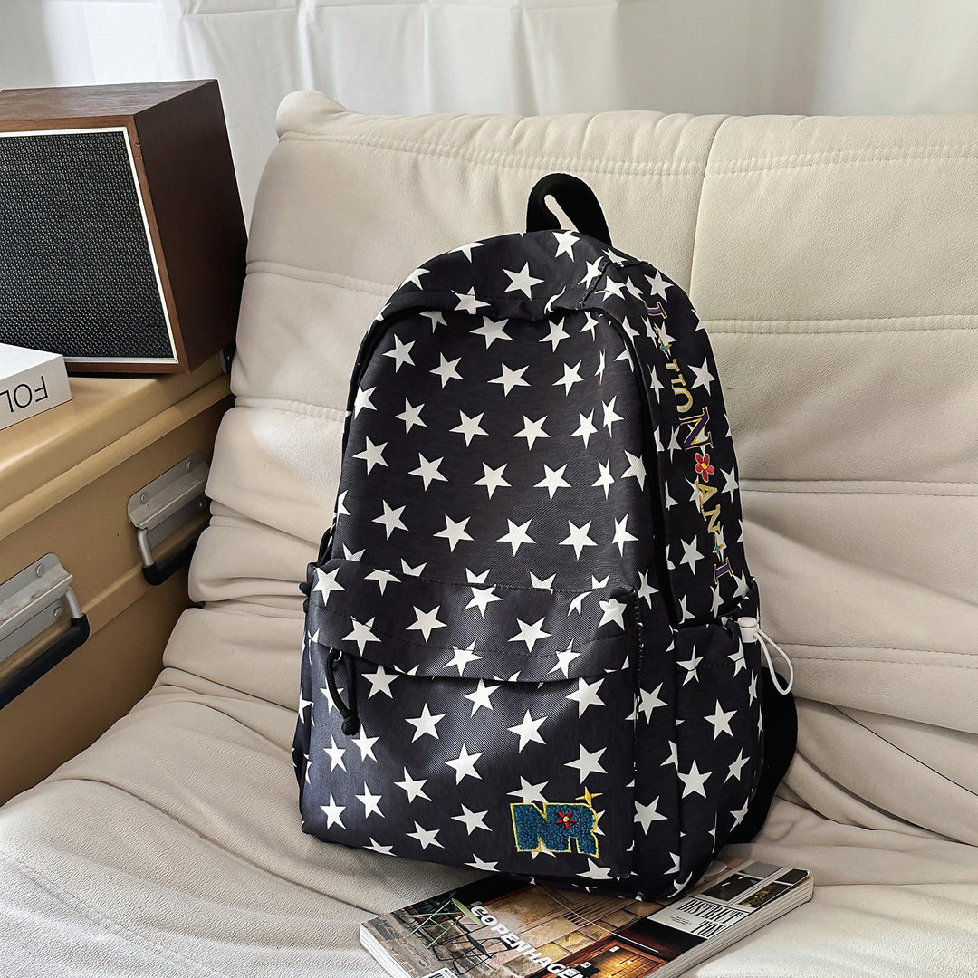 Stylish Star-Patterned Backpack Bowlift 1791204182