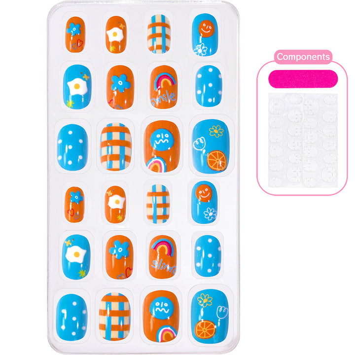 Creative Cartoon-Themed Press-On Nail Collection Bowlift
