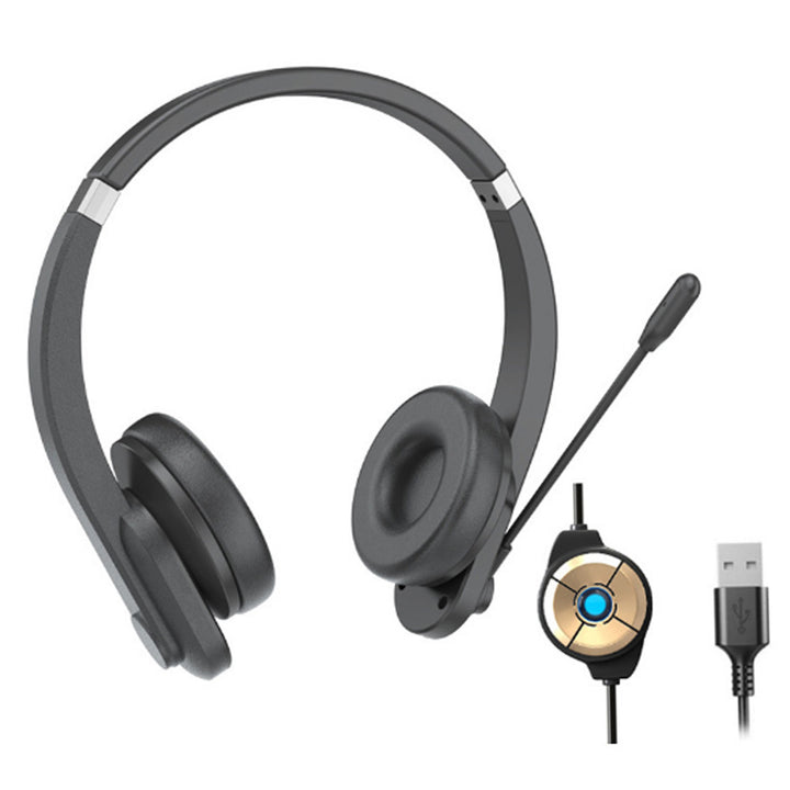 USB Noise-Canceling Headset Bowlift
