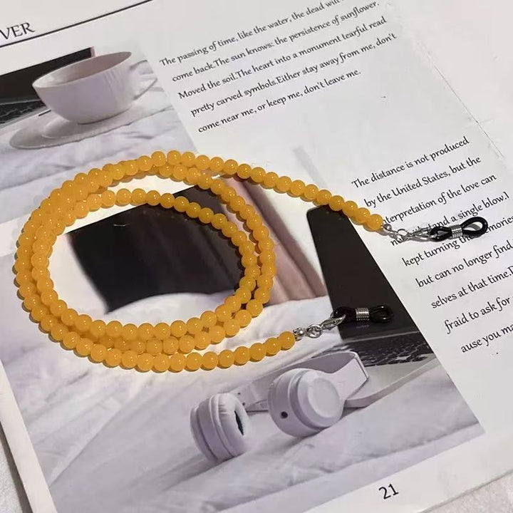 Beaded Eyewear Chain with Durable Clips Bowlift