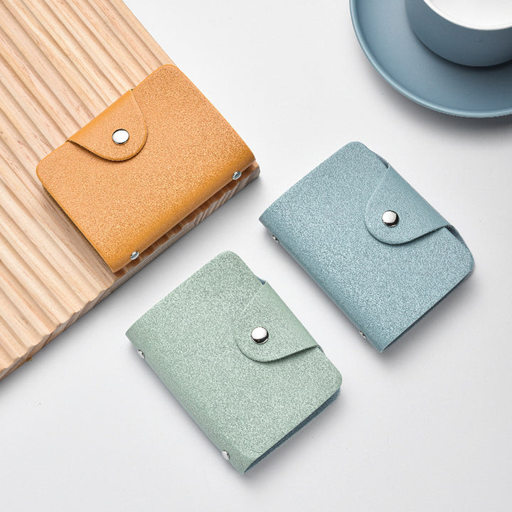 Compact Leather Cardholder Wallet Bowlift