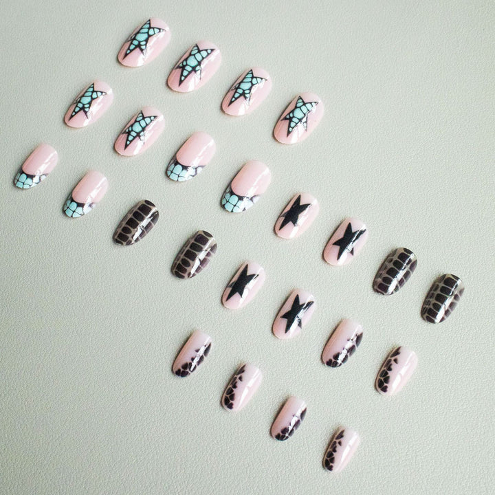 Artistic Star and Geometric Nail Art Kit