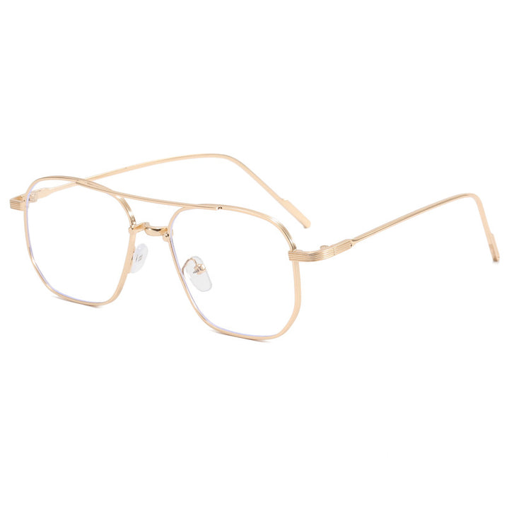 Women's fashionable geometric glasses with elegant metal frame Bowlift