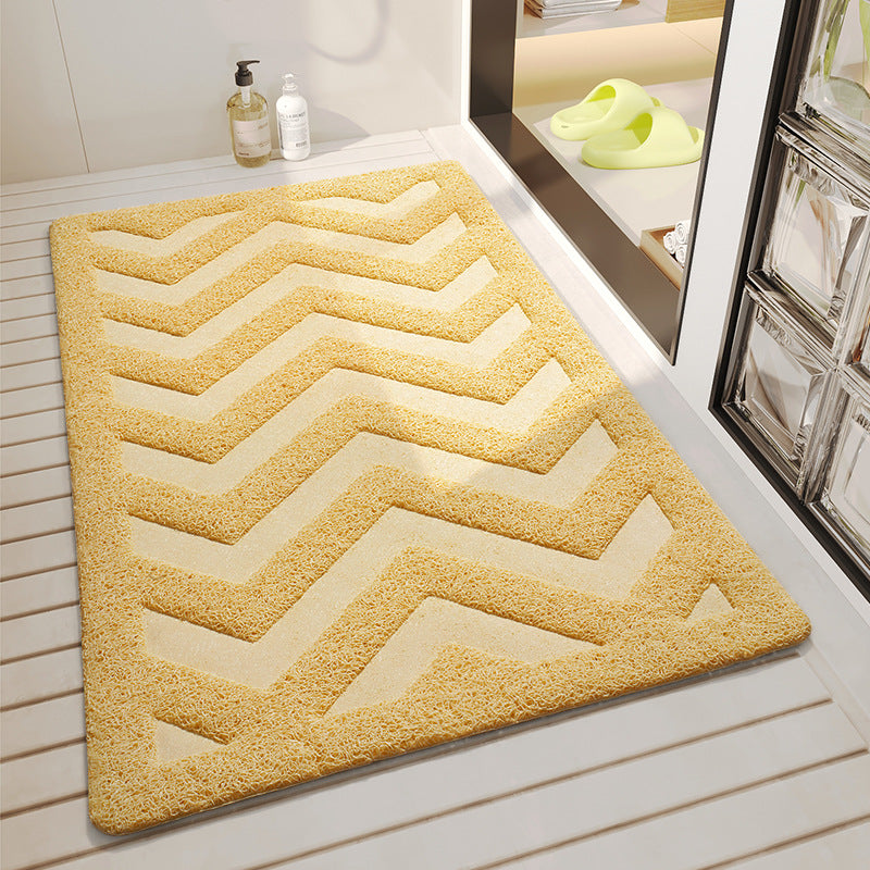 Chevron Pattern Bathroom Mat Bowlift