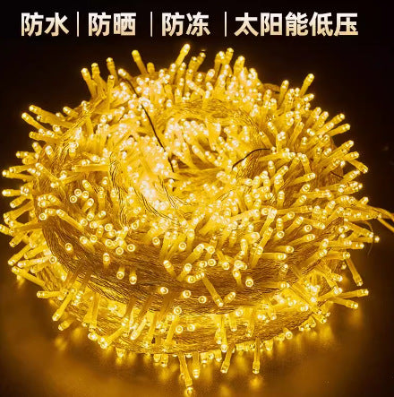 Outdoor Solar Star And Globe String Lights With Waterproof Copper Wire Bowlift