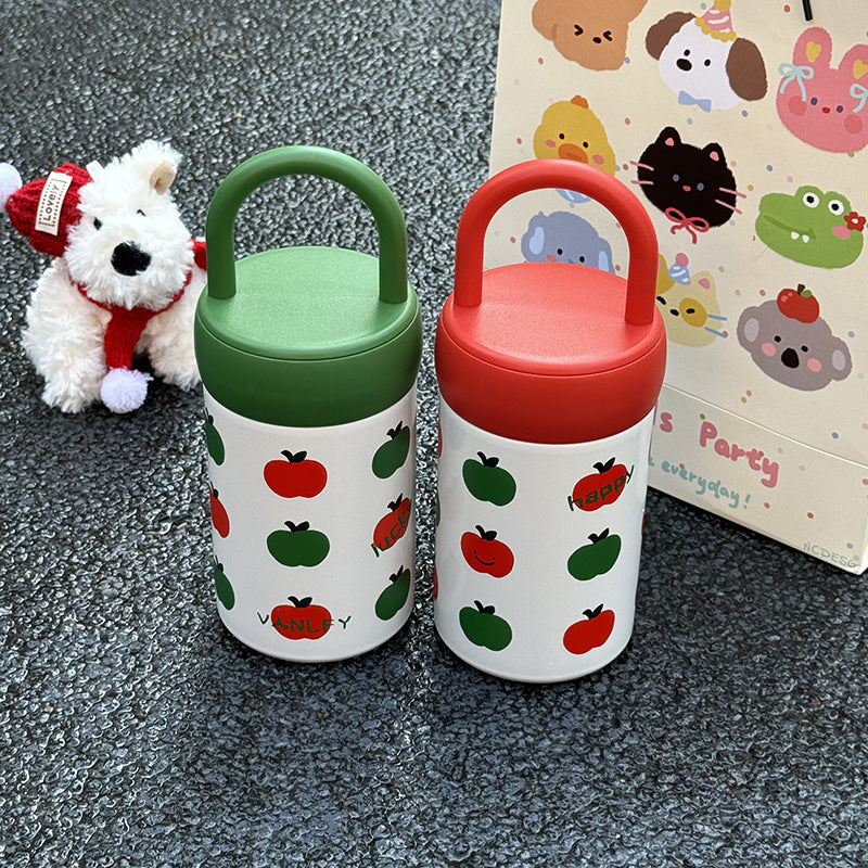 Ladies' insulated drinking container with cheerful apple motif Bowlift