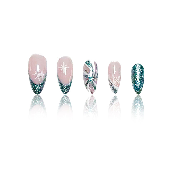 Elegant Glittery Nail Art Enhancements Bowlift