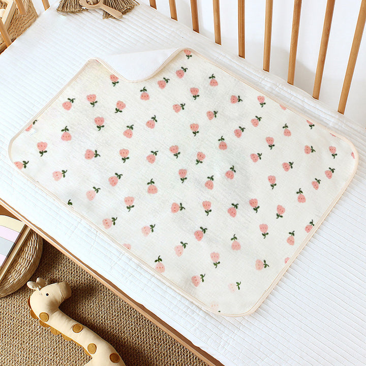 Ladies changing pad with cheerful floral pattern Bowlift