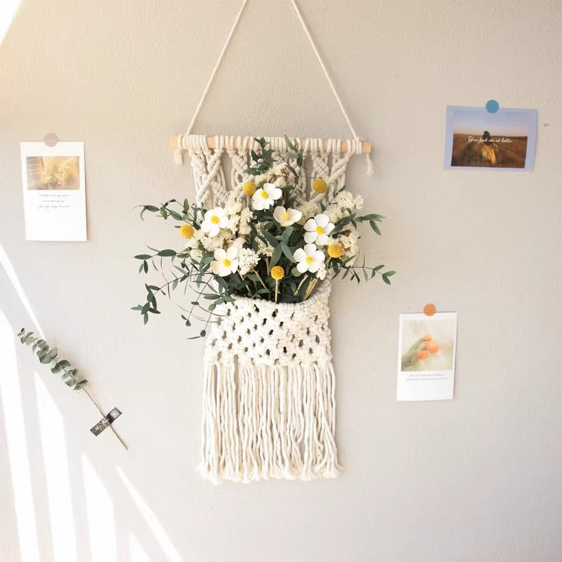 Macrame Wall Hanging with Elegant Fringe Look Bowlift