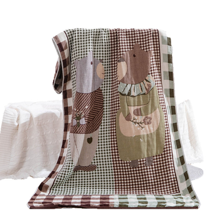 Women's throw blanket with enchanting landscape motif Bowlift
