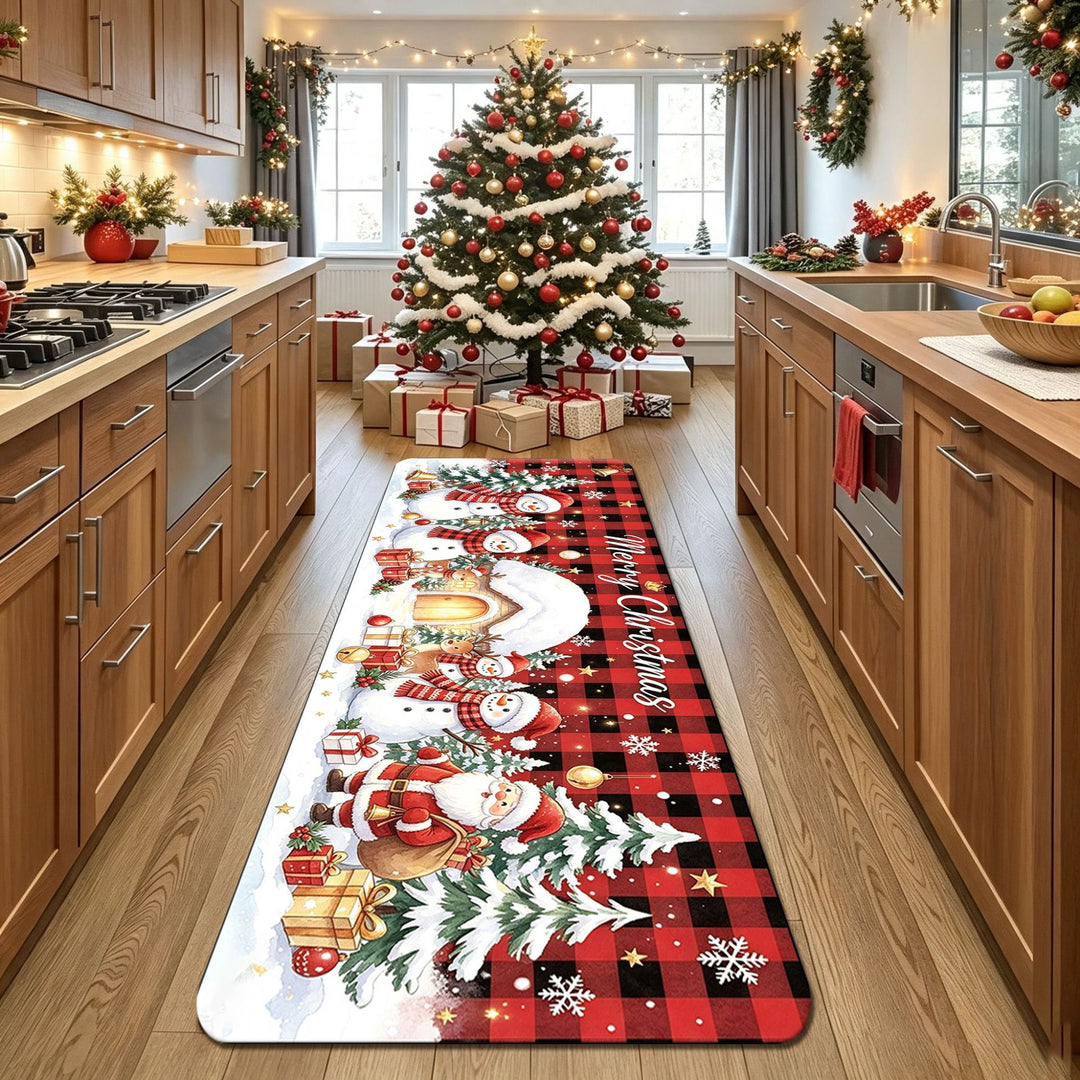 Decorative Christmas Kitchen Runner Mat
