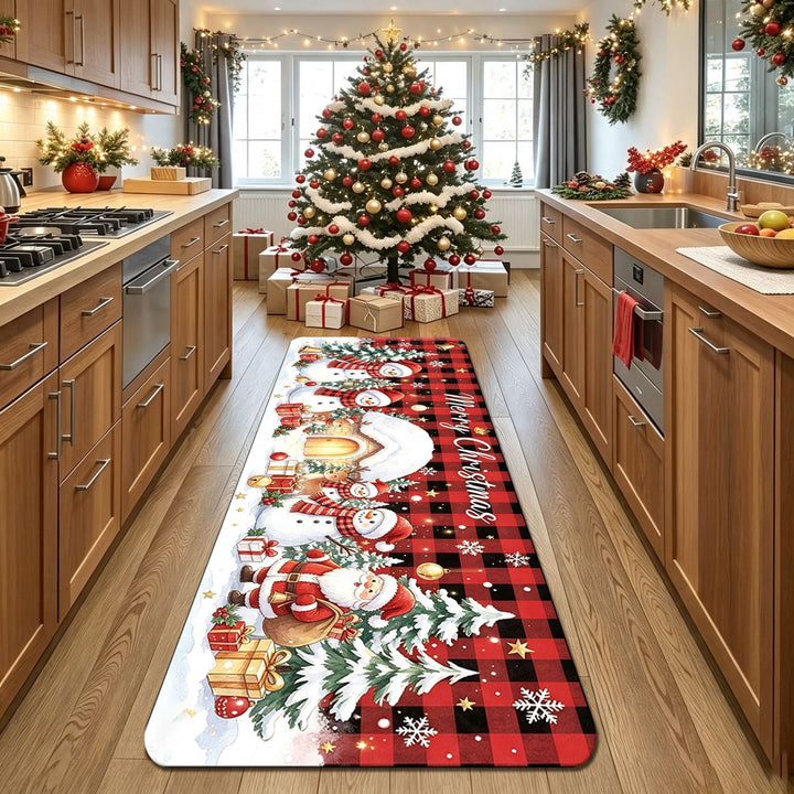 Decorative Christmas Kitchen Runner Mat