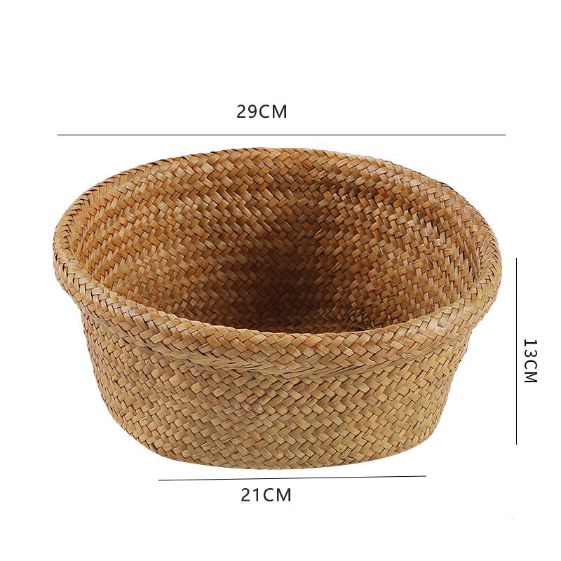 Unisex Oval Storage Basket made of Woven Natural Material Bowlift
