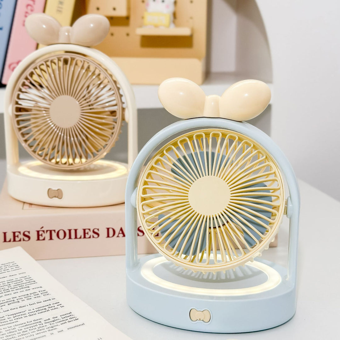 Compact table fan in creative design Bowlift