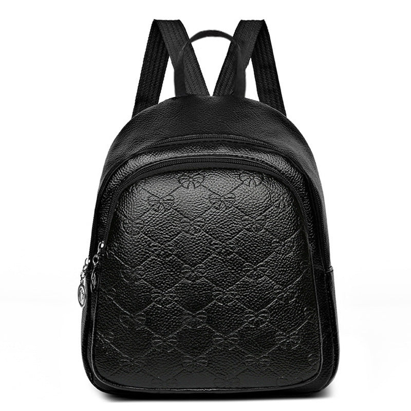 Compact Textured Backpack Bowlift