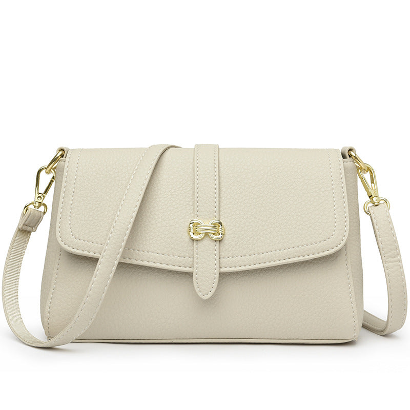 Elegant Faux Leather Crossbody Bag Bowlift