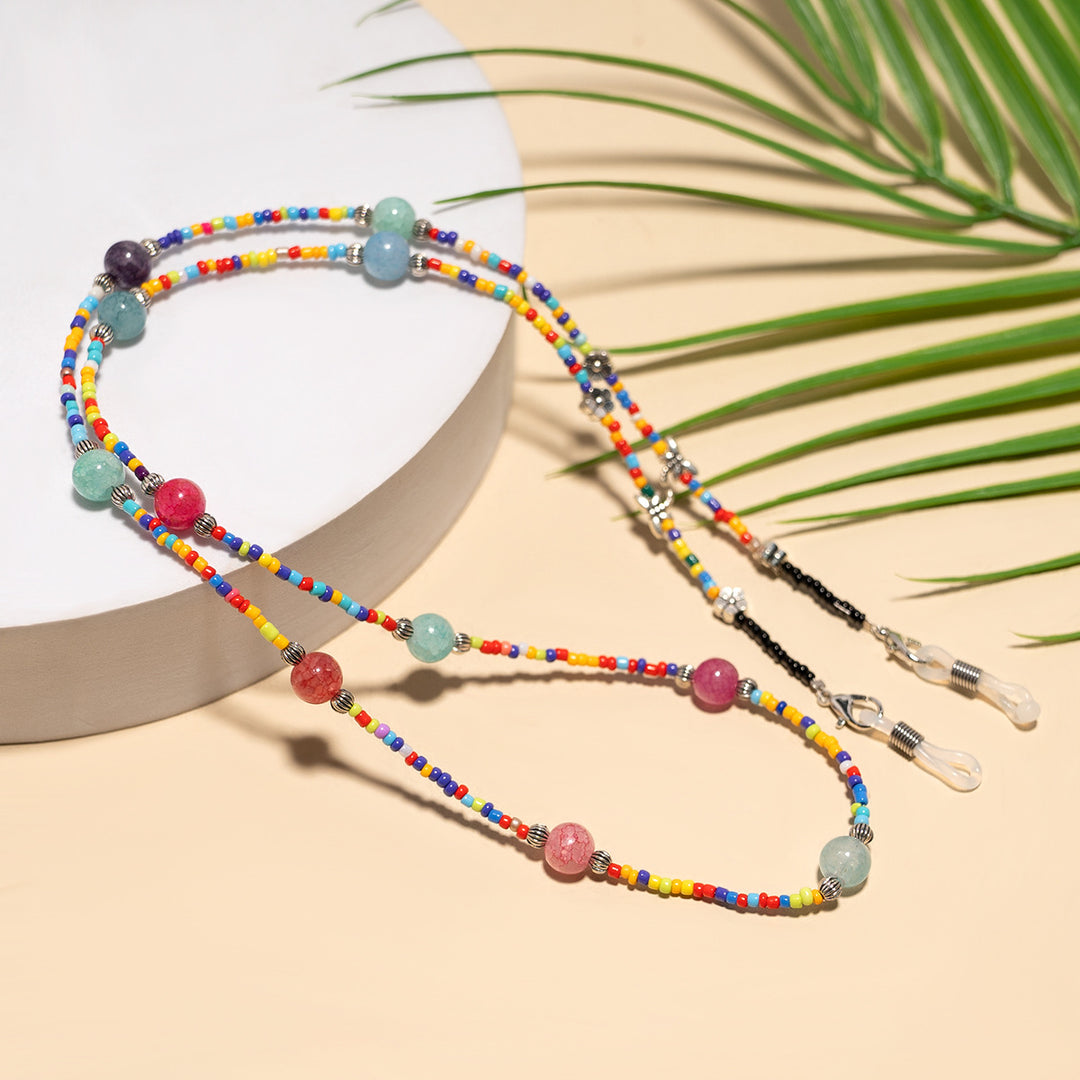Colorful Beaded Eyewear Chain Bowlift