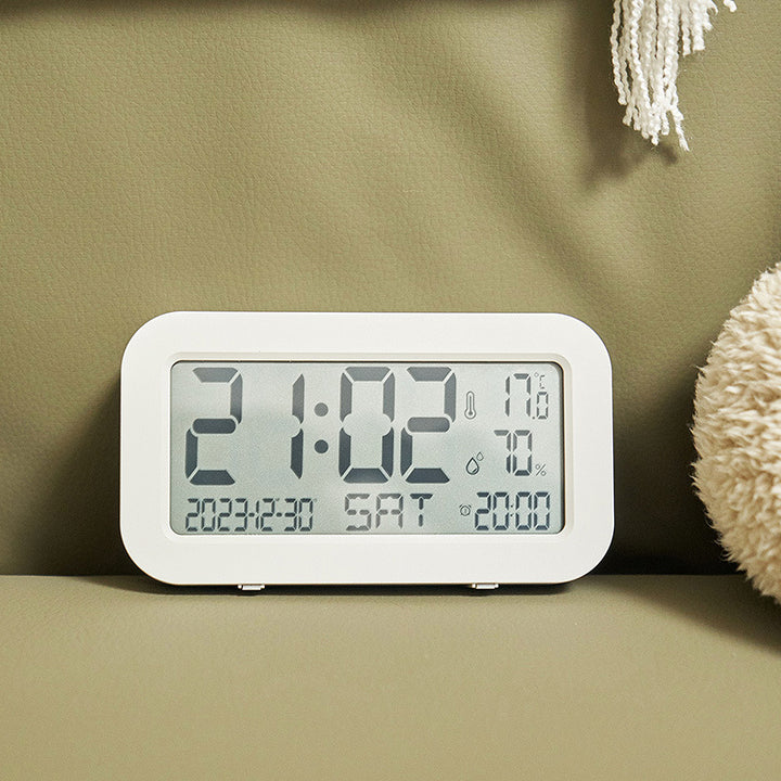 Digital Multi-Function Alarm Clock with Weather Display Bowlift