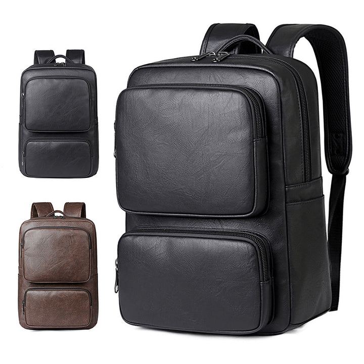 Business Rucksack with High-Quality Artificial Leather and Ergonomic Shoulder Straps Bowlift