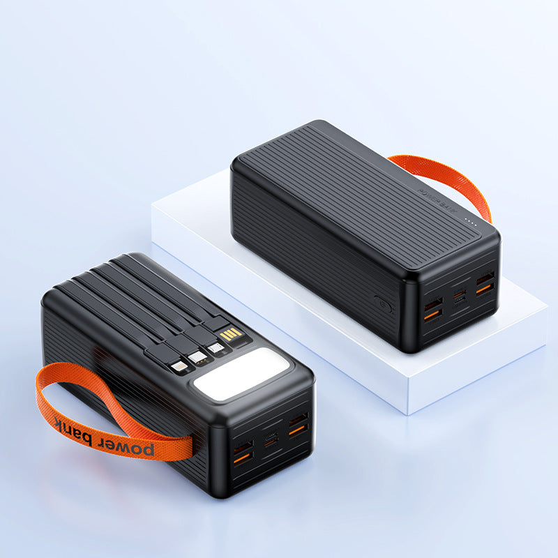 Multifunctional Solar Power Bank with Integrated USB Cable Bowlift