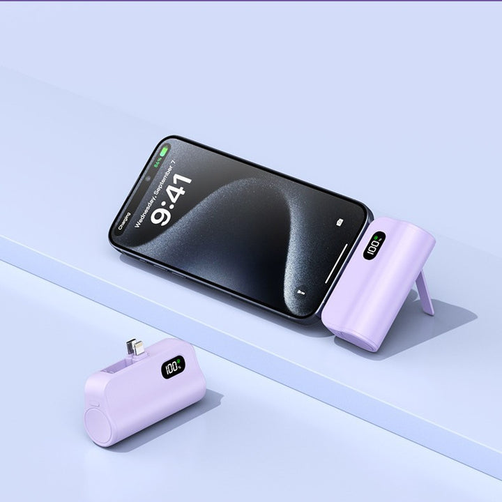 Compact Dual Charge Power Bank with Digital Display Bowlift
