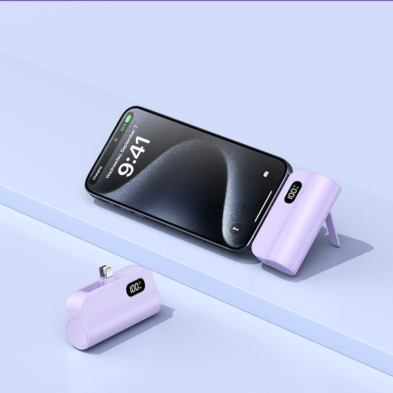 Foldable Powerbank with Digital Charging Display Bowlift