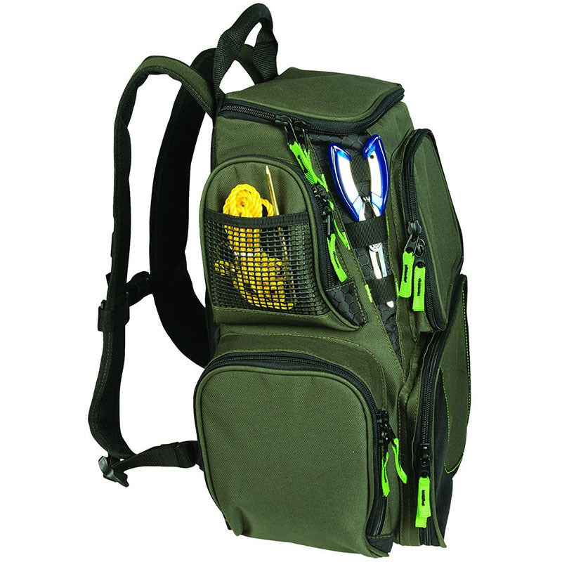 Multi-Compartment Fishing Gear Storage Backpack Bowlift