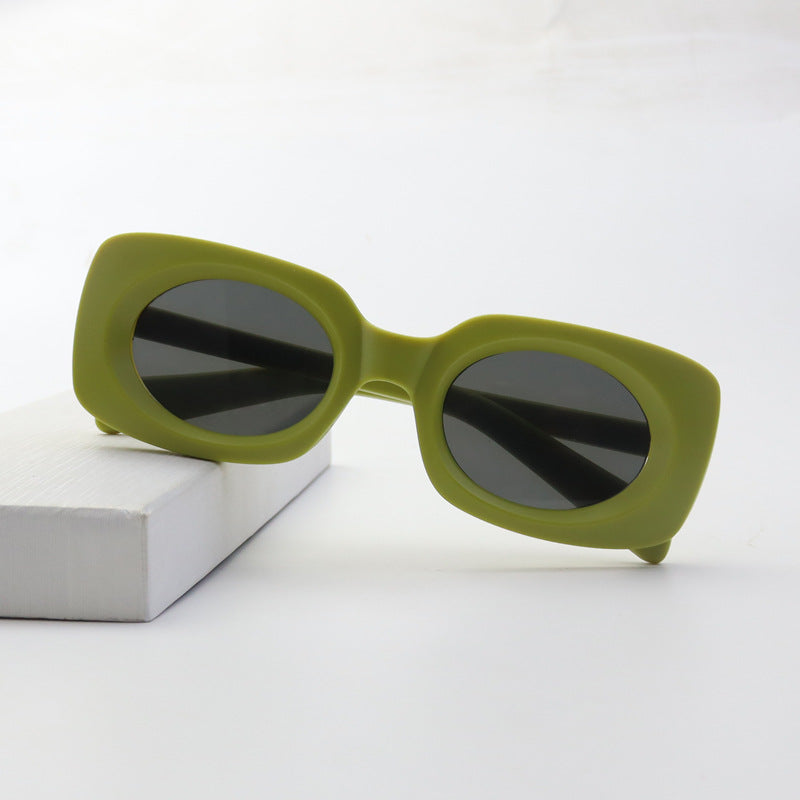 Contemporary Matte Square Sunglasses Bowlift