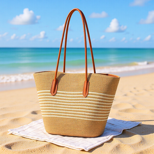Sleek beach bag with matching sun hat Bowlift