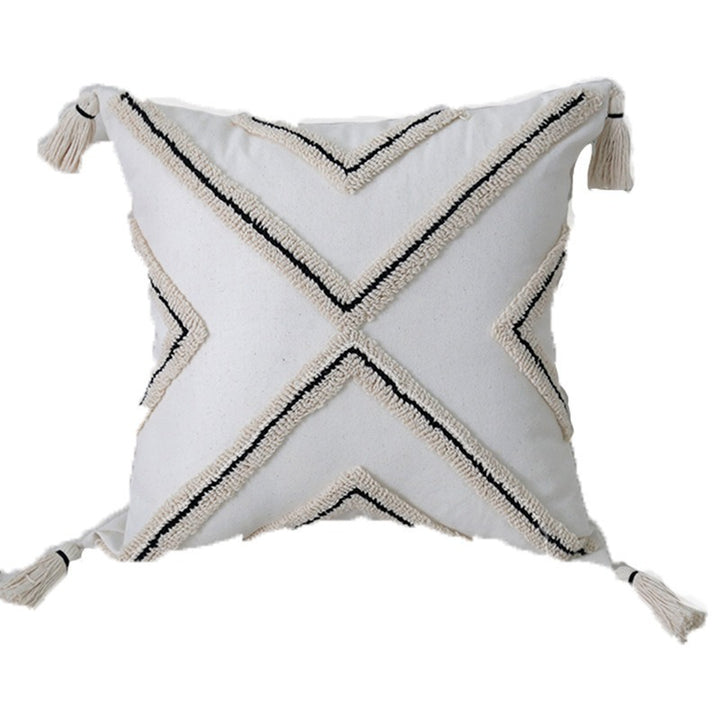 Women’s cushion cover with artistic fringe pattern Bowlift