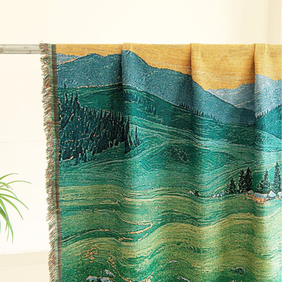 Scenic Landscape Woven Blanket
