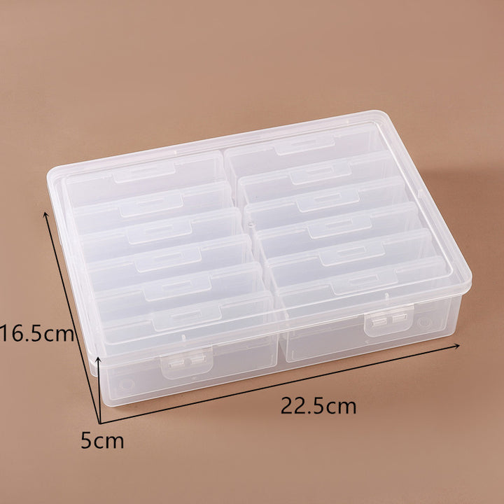 Transparent Multi-Compartment Craft Storage Box Bowlift