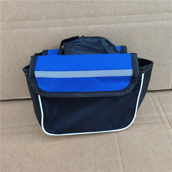compact reflective waterproof bicycle handlebar bag with quick release straps and multi compartment Bowlift