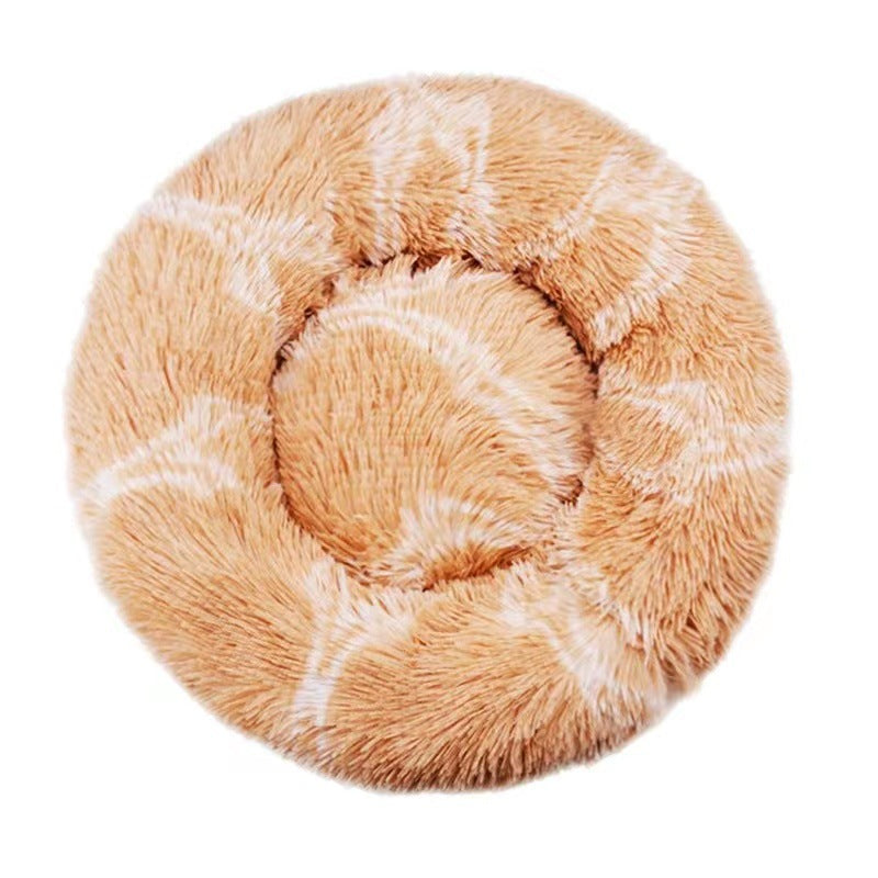 Plush Round  Lounge Bed  Dog Bed
