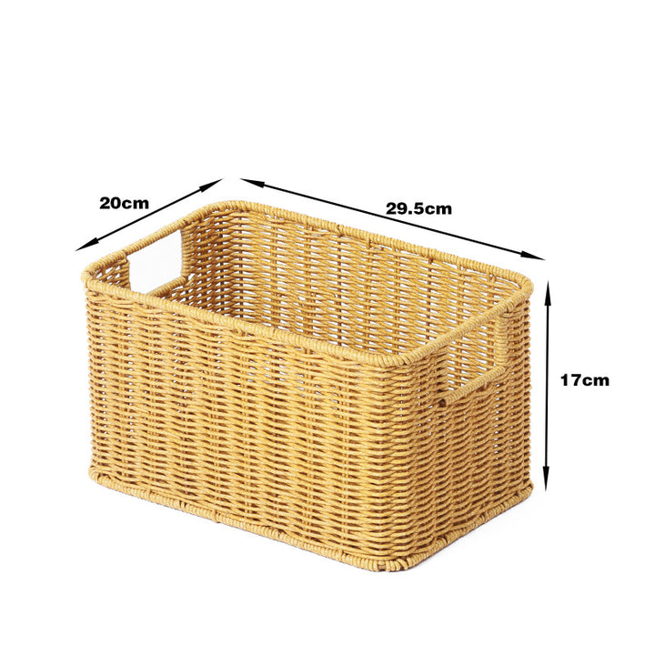 Home Storage Wicker Basket Bowlift