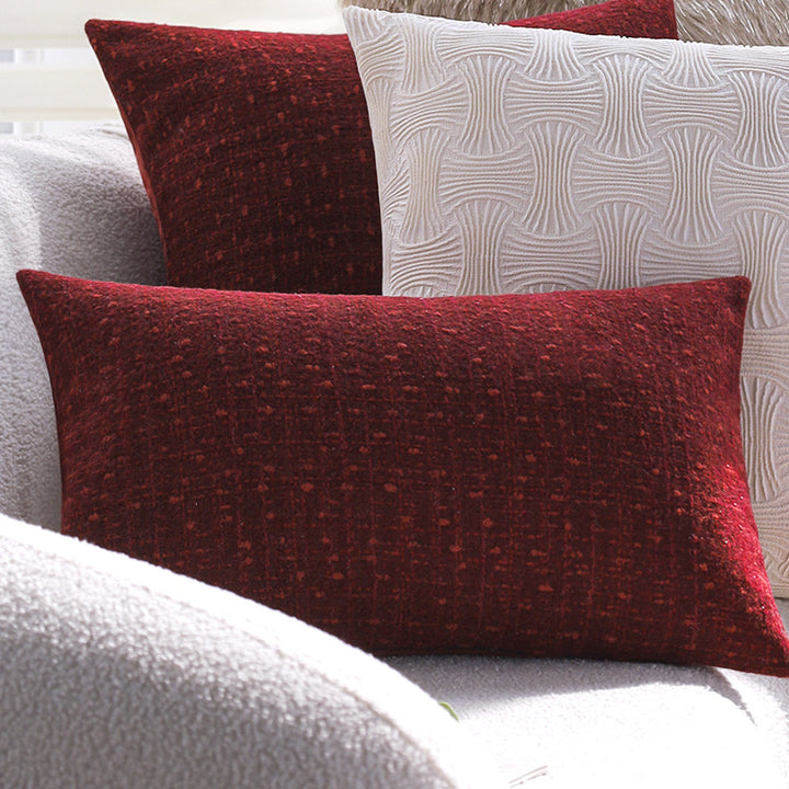 Decorative sofa cushion cover with relief-style textured pattern Bowlift