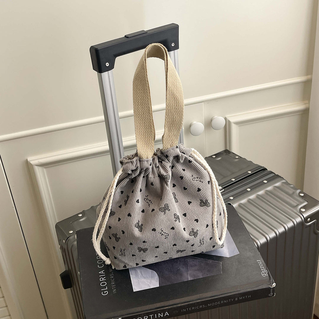 WoTextured Drawstring Mini Pouch Bowlift